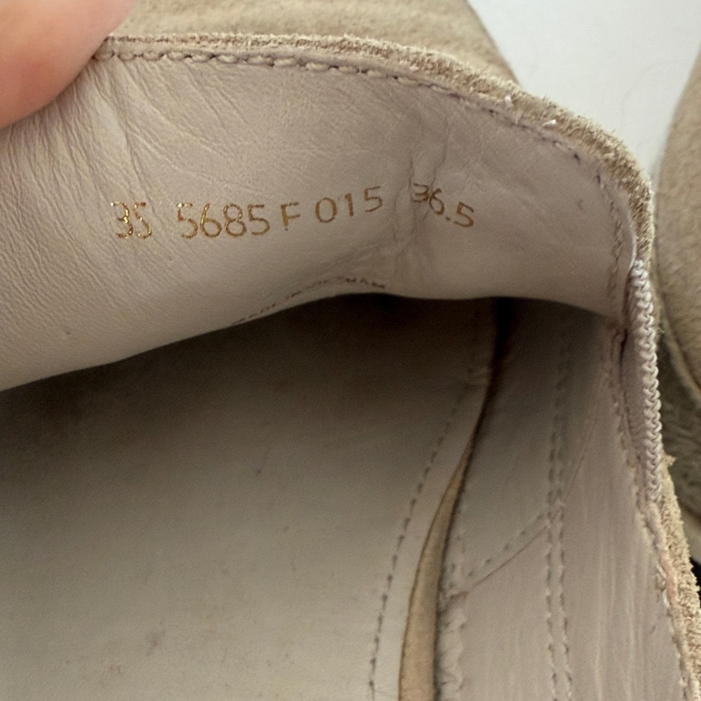 Prada Women's Beige Suede Loafers - Picture 2 of 4